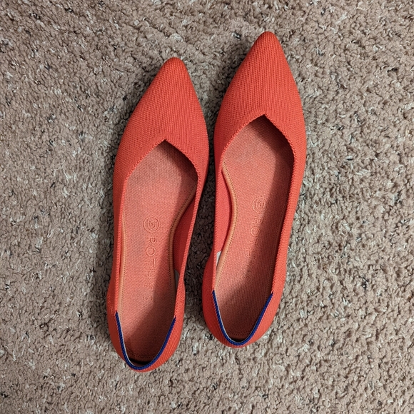 Rothy's The Point flat in Flame 🔥 (discontinued color) - Picture 5 of 9